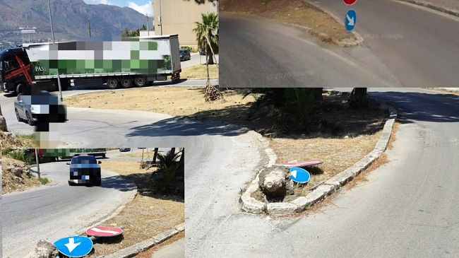 alcamo-segnaletica-divelta-tra-corso-dei-mille-e-via-tre-santi-urge-intervento-di-sistemazione