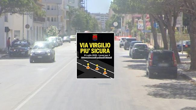 ​Trapani, al via lavori per 4 attraversamenti pedonali rialzati in Via Virgilio