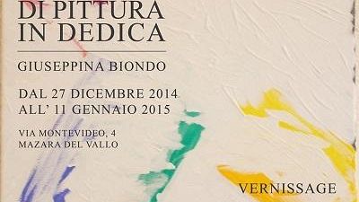 Mazara, “Mostra di pittura in dedica” di Giuseppina Biondo