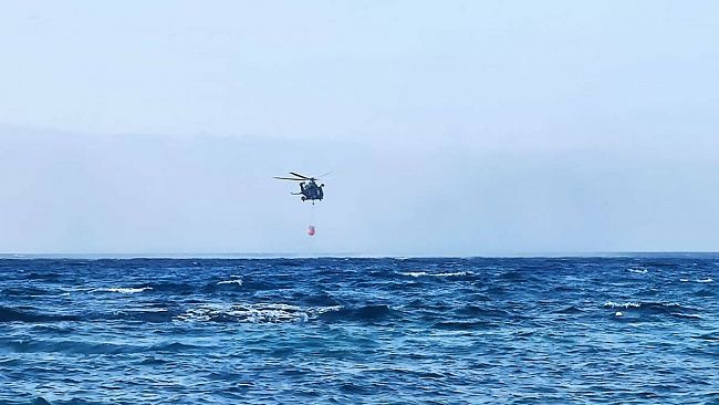 Incendio a Castellammare del Golfo, l’82° Centro CSAR effettua l’ennesimo intervento di spegnimento