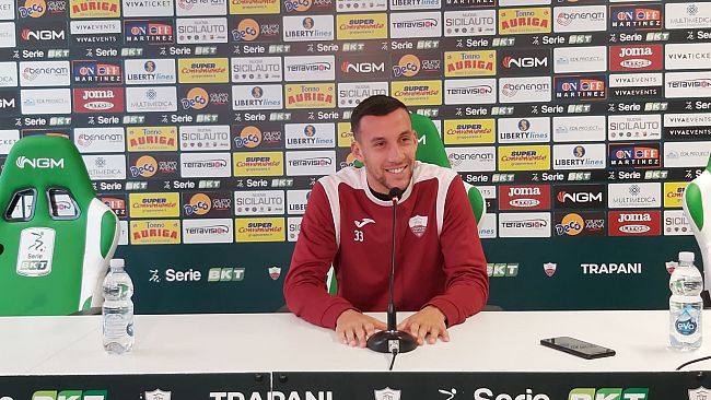 Trapani Calcio, Moscati: “Stiamo cercando di mettere in atto la filosofia di gioco del mister”