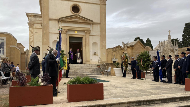 Mazara, si è svolta la tradizionale cerimonia di commemorazione dei defunti al Cimitero