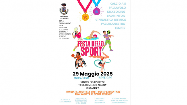 Santa Ninfa, tutto pronto per la Festa dello Sport 
