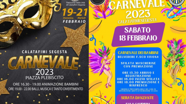 Calatafimi, al via al Carnevale per grandi e bambini