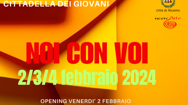 Ad Alcamo la mostra mostra d’arte contemporanea “Noi con voi”: