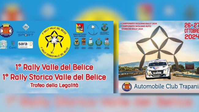 Un weekend di velocità quello del 26 e 27 ottobre 2024: debutta il 1° Rally Valle del Belice 