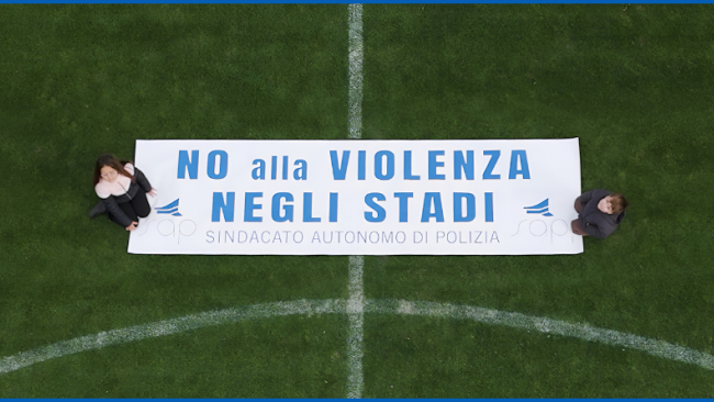 Giornata contro la violenza negli stadi: l’appello del SAP sbarca negli stadi grazie alla Lega Serie A