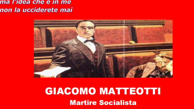 A Marsala il  7 e 10 giugno sarà commemorato Matteotti 