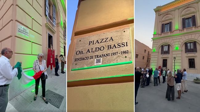 ​Trapani, piazza Municipio intitolata all’onorevole Aldo Bassi