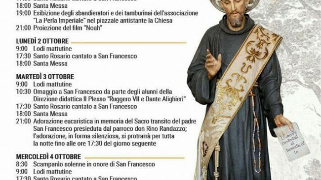 Anche a Castelvetrano si festeggia San Francesco d’Assisi
