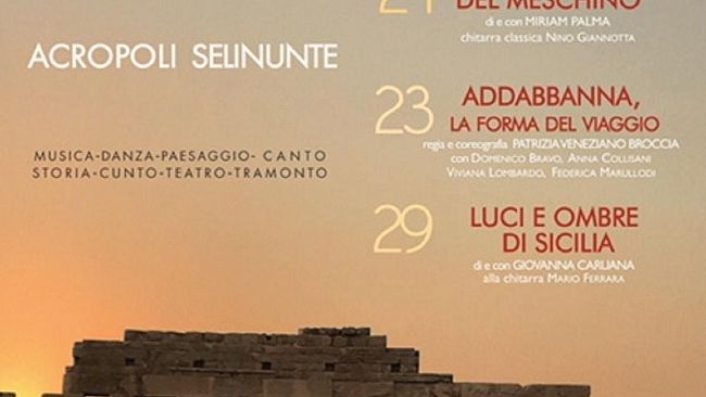 Selinunte, al Parco Archeologico la rassegna “Luminoso meriggio tra le antiche pietre”