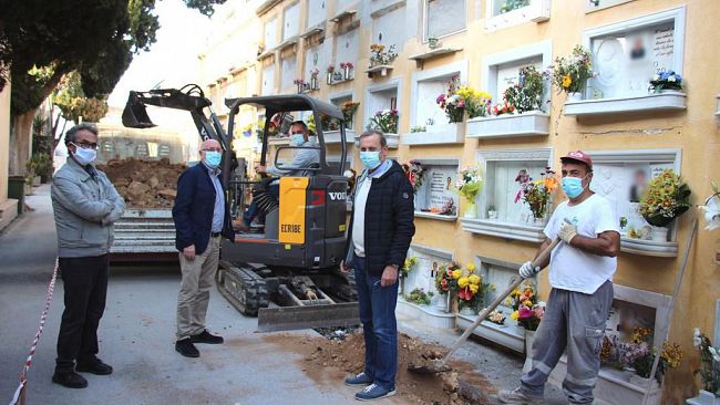 Cimitero di Marsala, sopralluogo dell’assessore Galfano: “fare presto per completare i lavori ancora in corso”