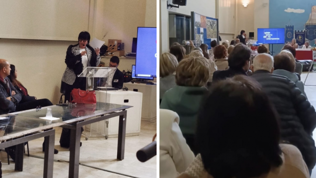 La Presidente della Fidapa di Partanna partecipa al convegno sull'acqua declarando una sua poesia