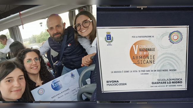 Grande traguardo per gli studenti dell’IC “F. Vivona” di Calatafimi-Segesta a due Concorsi musicali Nazionali