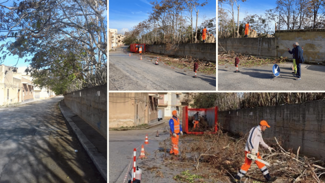 Mazara, pulizia e messa in sicurezza via Cantù. Adiacente la linea ferrata