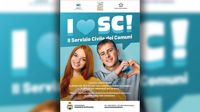 Pantelleria: nuovo bando Servizio Civile per 6 giovani tra i 18 e i 29 anni