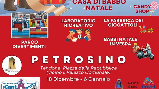 Petrosino, Il Villaggio di Babbo Natale dal 18 dicembre al 6 gennaio