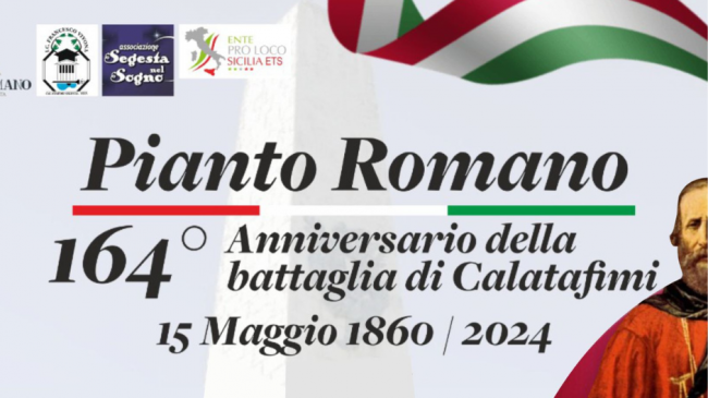 Calatafimi - Segesta, al 15 maggio le celebrazioni del 164° anniversario della Battaglia di Calatafimi