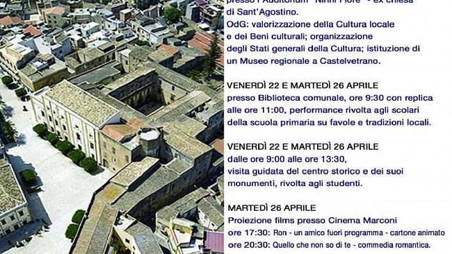 Castelvetrano, al via la “Settimana della Cultura 2022”