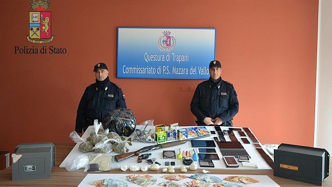 Operazione antidroga della squadra Pegaso del Commissariato di Mazara. Tre arresti