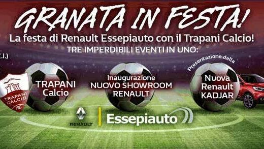 TRAPANI – GRANATA IN FESTA!, la festa Renault Essepiauto con il Trapani Calcio.