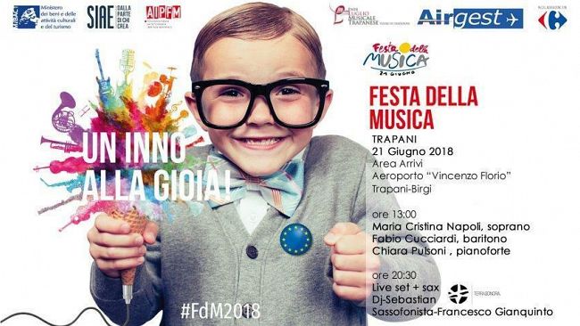 Festa della musica 2018: all’aeroporto Trapani Birgi concerti aperti al pubblico