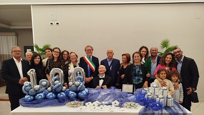 Marsala, nonno Biagio Licari ha compiuto 100 anni