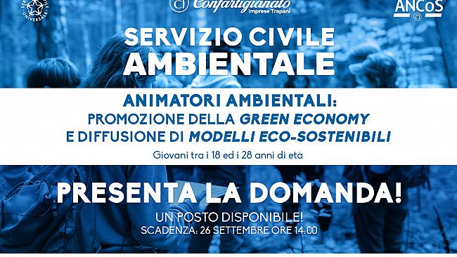 Servizio civile: disponibile 1 posto presso Confartigianato Imprese Trapani