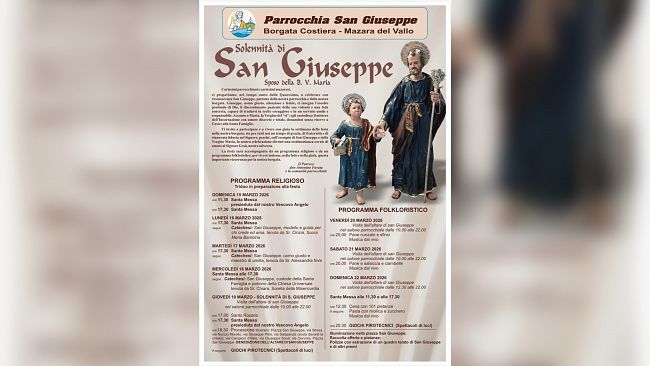 Festeggiamenti in onore di San Giuseppe a Borgata Costiera, giovedì la processione