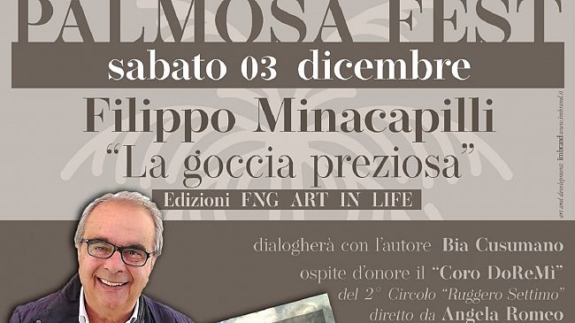 Palmosa Fest , domani il poeta Filippo Minacapilli presenta 