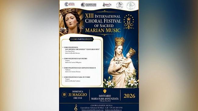 ​Trapani, festival di musica sacra mariana al Santuario dell’Annunziata