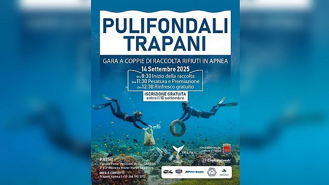 ​Trapani. Al via la prima edizione di “Pulifondali” nella spiaggia davanti piazza Vittorio Emanuele