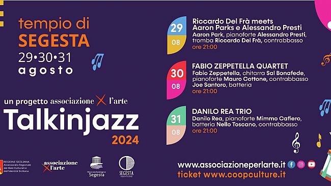 Segesta, cresce l’attesa per la seconda edizione di  “TalkinJazz”