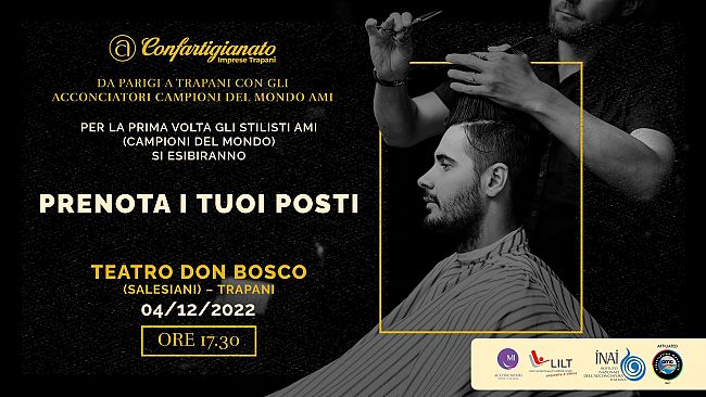 Acconciatori campioni del mondo arrivano a Trapani con Confartigianato imprese 
