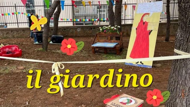 Inaugurazione del giardino di Dante in occasione del Dantedì