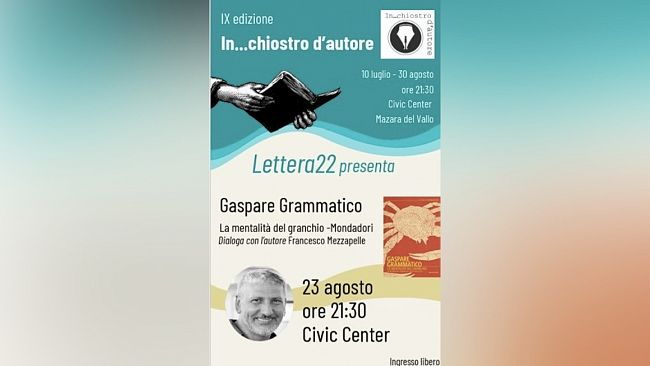 “La mentalità del granchio”, a Mazara il nuovo giallo di Gaspare Grammatico