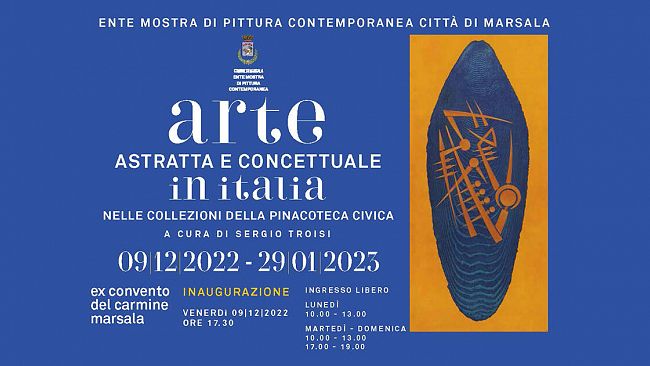 A Marsala la mostra “Arte astratta e concettuale in Italia”