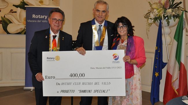 Rotary Club Mazara, visita del Governatore Goffredo Vaccaro