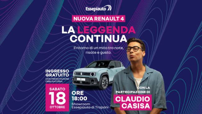 trapani/essepiauto-presenta-la-nuova-r4-il-ritorno-di-un-mito-tra-note-risate-e-gusto