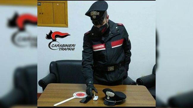 Alcamo,72enne arrestato per possesso di cocaina