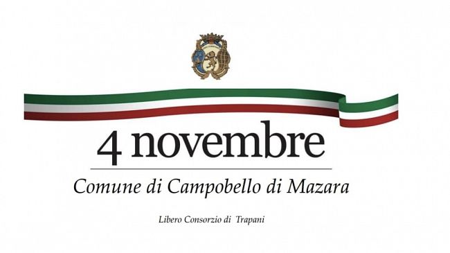Anche Campobello celebrerà la Giornata dell’Unità Nazionale e delle Forze Armate