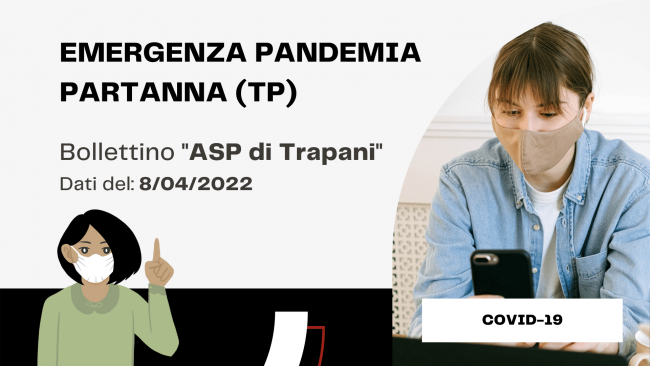 Partanna, bollettino ASP del 8 aprile 2022