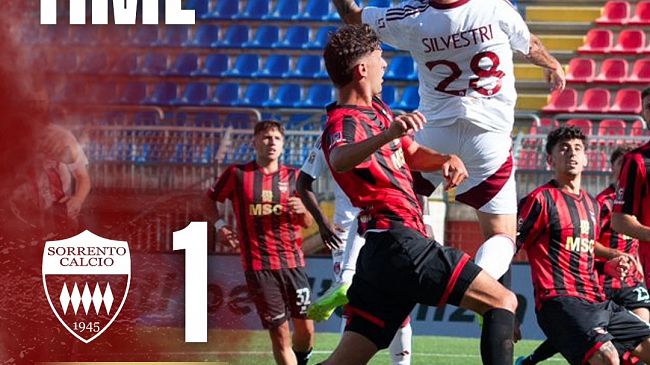 Trapani, la sfida con il Sorrento finisce in parità