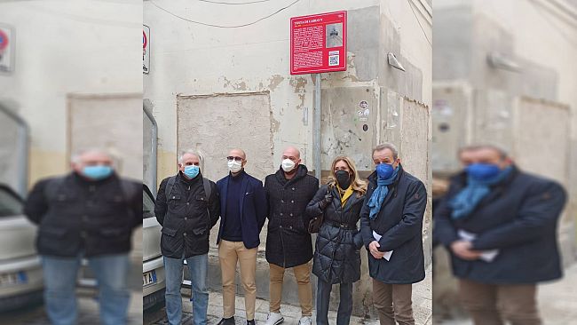 Trapani, scoperta targa esplicativa di Carlo V