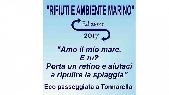Mazara, Rifiuti e ambiente marino 2017. Amo il mio mare. E tu?