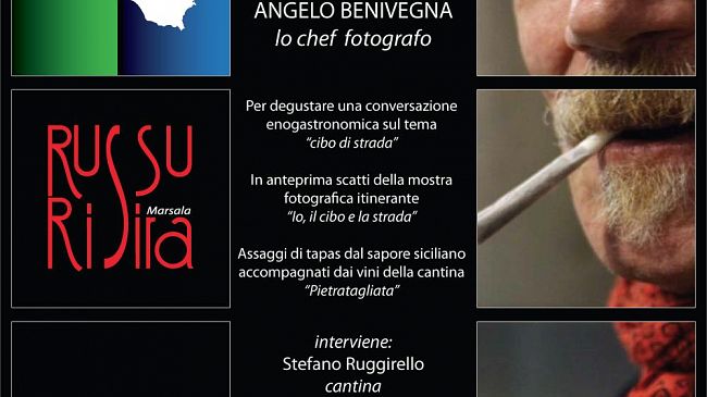 “Io, il cibo e la strada”: lo chef- fotografo Angelo Benivegna al Russurisira di Marsala