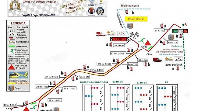 Automobilismo, si corre il primo slalom “Campobello di Mazara – Coppa ACI Trapani”