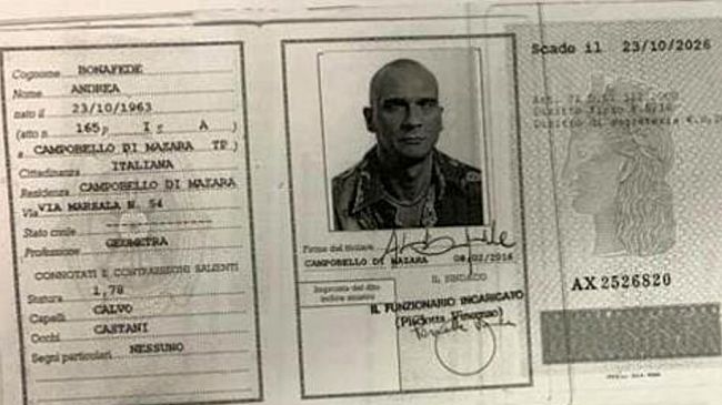 La carta di identità utilizzata da Matteo Messina Denaro