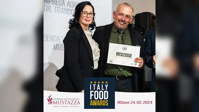 Buseto Palizzolo, l'Azienda Vitivinicola Mustazza premiata all’ Italy Food Awards