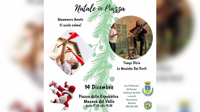 Mazara “Natale in Piazza 2024”, gli eventi del fine settimana